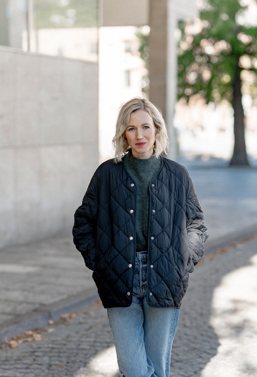 Portrait of Ester Roxberg in the streets of Malmö