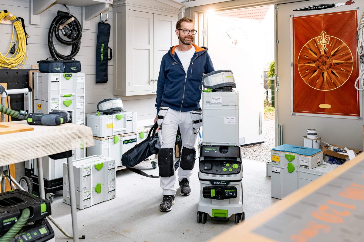 Entering the work studio with Festool gear